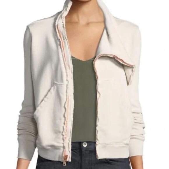 Frank & Eileen Tee Lab asymmetrical zip-up sweatshirt Size small - Picture 1 of 4